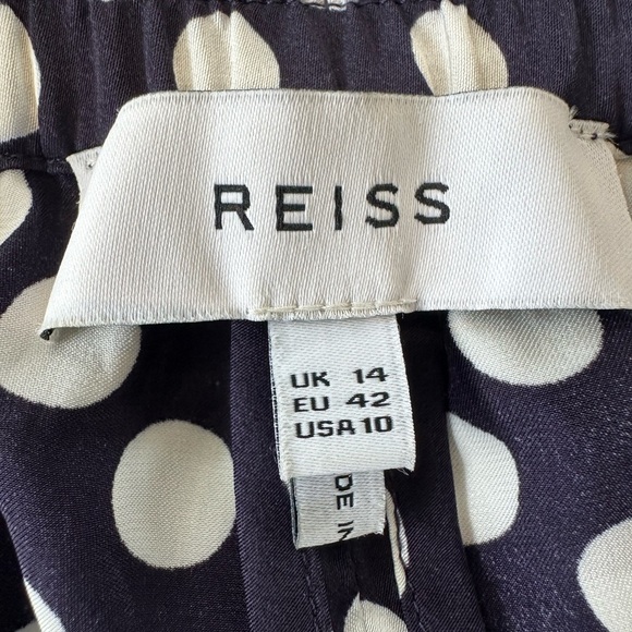 Reiss Ezra Polka Dot Printed Tapered Trousers - Picture 14 of 15